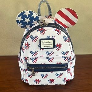 Disney Loungefly Patriotic Minnie and Mickey